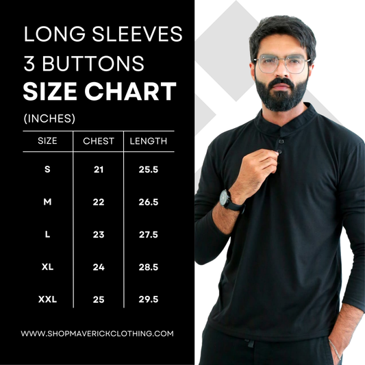 Long sleeves 3 buttons
